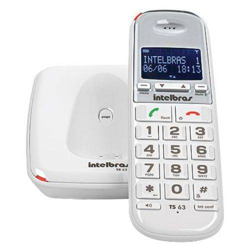 Telefone Sem Fio com Identificador Ts 63 V 1.9ghz Branco