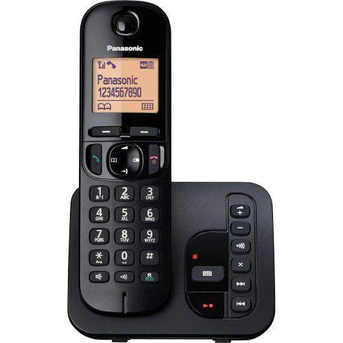 Telefone Sem Fio DECT 6.0 1.9GHz Identificador Secretária, Viva Voz KX-TGC220LBB PANASONIC