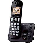Telefone Sem Fio Digital Panasonic KX-TGC220LBB com Secretária Eletrônica
