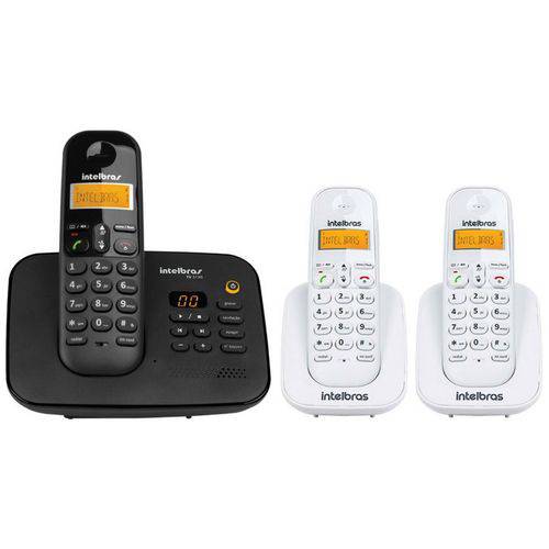 Telefone Sem Fio Digital Ts 3130 + 2 Ramal Ts 3111 Intelbras