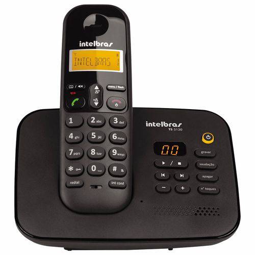 Telefone Sem Fio Digital Ts3130 Secretaria Eletrônica