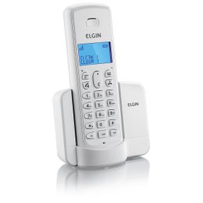 Telefone Sem Fio Elgin com Identificador de Chamadas TSF8001 BR Branco