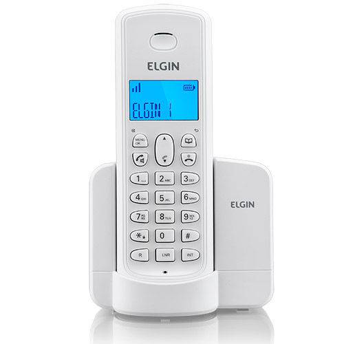 Telefone Sem Fio Elgin Tsf8001 Branco Dect 6.0 com Viva Voz
