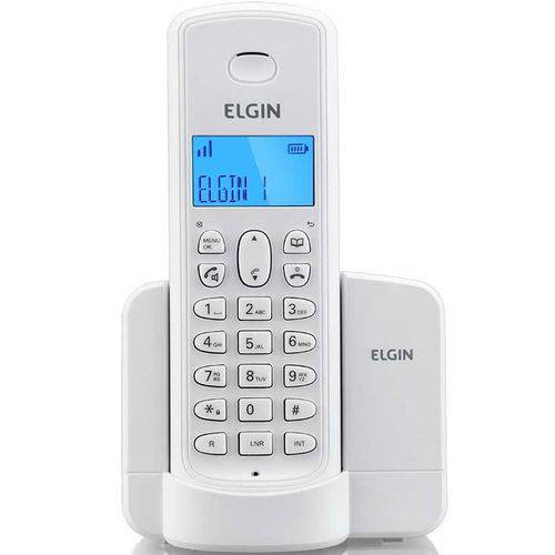 Telefone Sem Fio Elgin Tsf8001 Identificador de Chamada e Viva Voz Branco