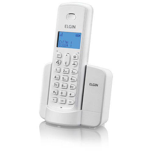 Telefone Sem Fio Elgin Tsf8001 Viva Voz, Bina, Branco