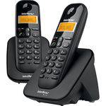 Telefone Sem Fio Intelbras Base & Ramal TS 3112 Preto