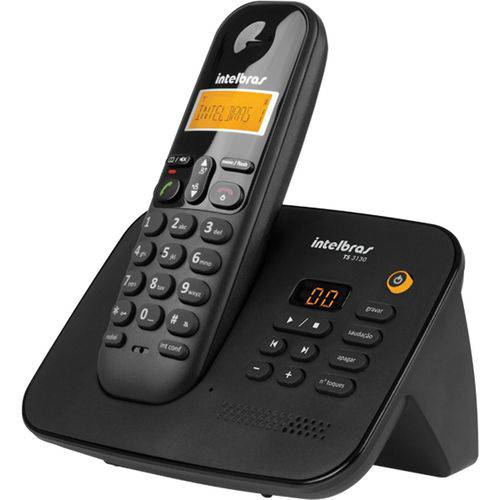 Telefone Sem Fio Intelbras Ts 3130 com Secretaria Eletrônica 1,9 Ghz Dect 6.0