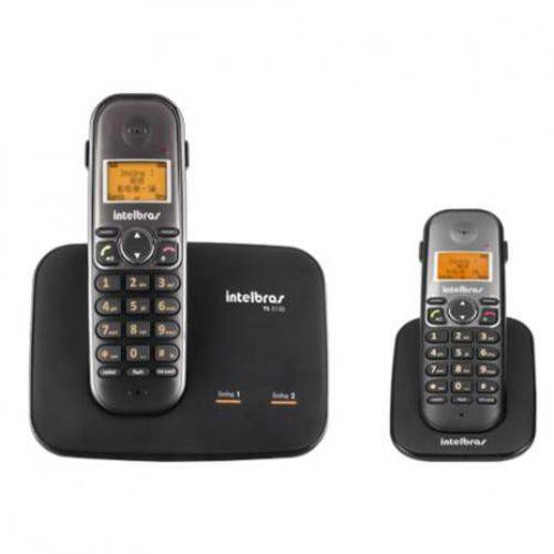 Telefone Sem Fio Intelbras Ts 5150 2 Linhas 1,9 Ghz Dect 6.0 + 1 Ramal Sem Fio Ts 5121 1,9 Ghz Dect 6.0