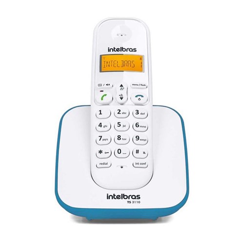 Telefone Sem Fio Intelbras TS3110 Azul Bivolt