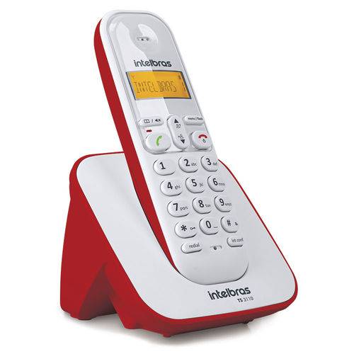 Telefone Sem Fio Intelbras Ts3110 Vermelho