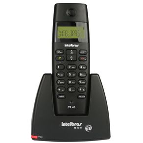 Telefone Sem Fio Intelbras TS40 R 4070352 Preto