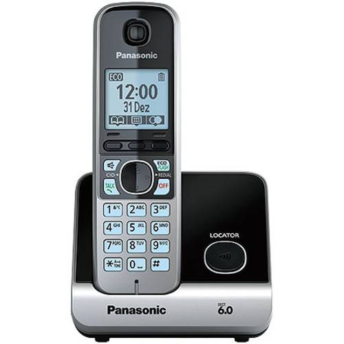 Telefone Sem Fio Kx-Tg6711lbb - com Identificador de Chamadas