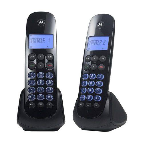 Telefone Sem Fio Motorola 750-MRD2, Identificador + 1 Ramal - Preto