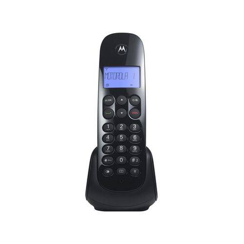 Telefone Sem Fio Motorola MOTO700 de Mesa - com Identificador de Chamadas Preto