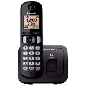 Telefone Sem Fio Panasonic com ID/Viva Voz KX-TGC210LBB Preto