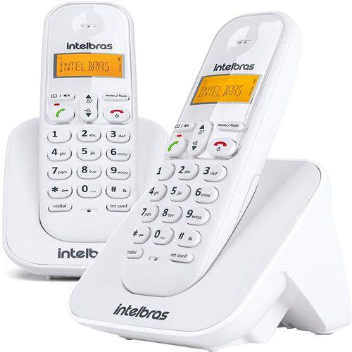 Telefone Sem Fio + Ramal Adicional TS 3112 Intelbras Branco