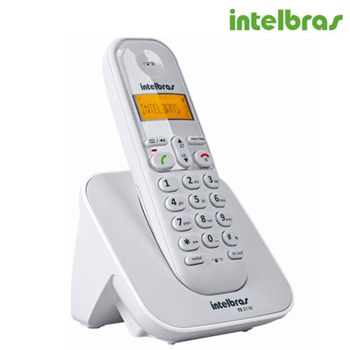 Telefone Sem Fio TS 3110 Branco BIV 4123010 - Intelbras