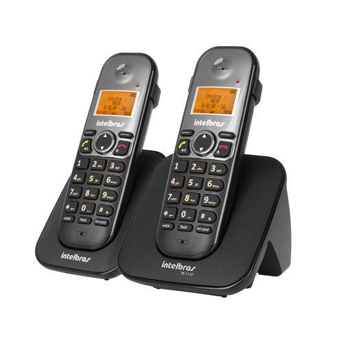 Telefones Sem Fio Intelbras Icon 4125122 Ts 5122 Preto Viva Voz/ Identif. de Chamadas + Ramal