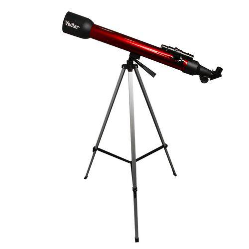 Telescópio Refrator Vivitar VIVTEL420X Lente 60mm com Tripé