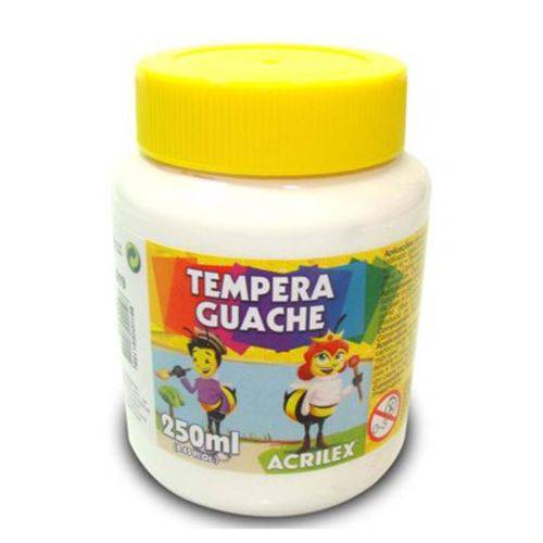 Tempera Guache 250ml Acrilex - Branco