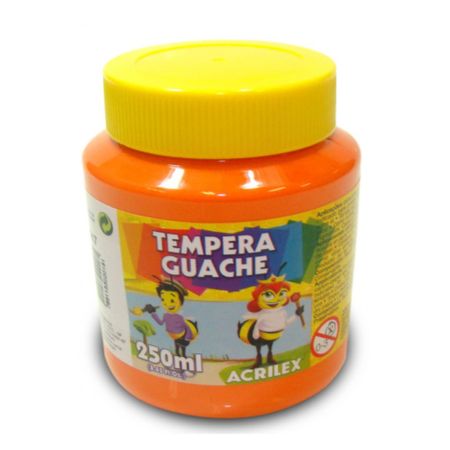 Tempera Guache 250ml Acrilex - Laranja