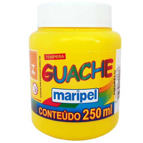 Tempera Guache 250ml Amarela Maripel 1002620