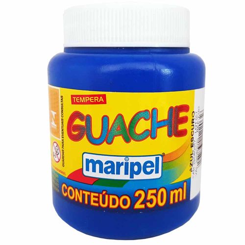 Tempera Guache 250ml Azul Escuro Maripel 901195