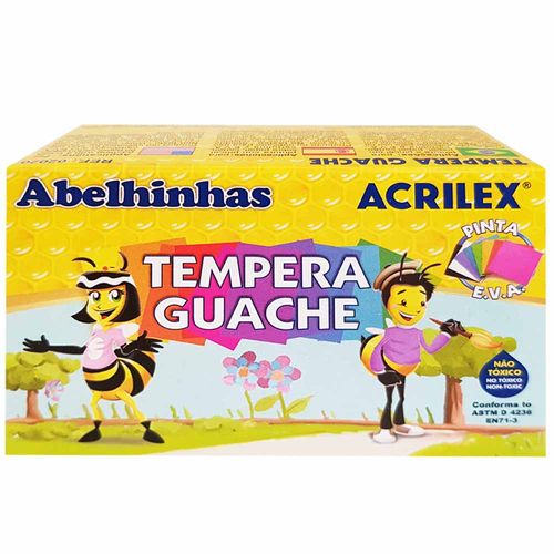 Tempera Guache 6 Cores Acrilex 900168