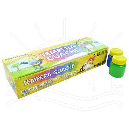 Tempera Guache Acrilex - 12 Cores