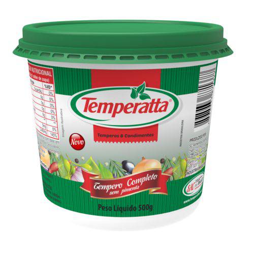 Tempero Completo S/ Pimenta Temperatta - Standpouch24 Unid 500g