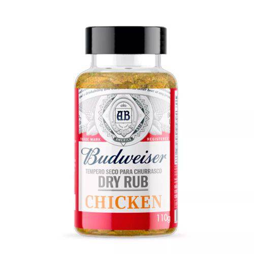 Tempero Seco para Churrasco Budweiser Dry Rub Chicken 110g