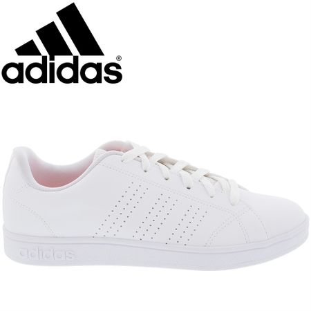 Tênis Adidas VS Advantage Clean Detalhe Coral Branco