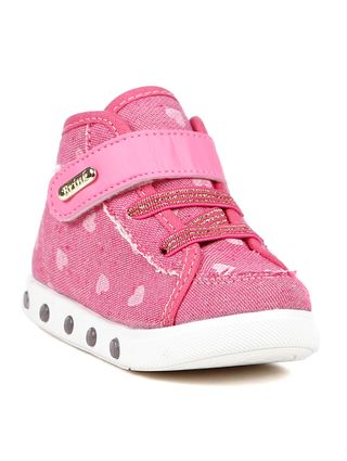 Tênis Cano Alto Infantil para Bebê Menina - Rosa Pink