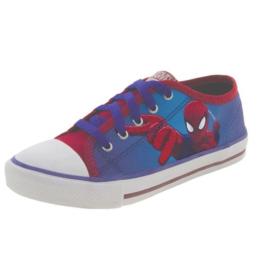 Tênis Infantil Masculino Homem Aranha Azul/Vermelho Disney - MM0025