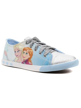 Tênis Infantil para Menina Disney Frozen Azul