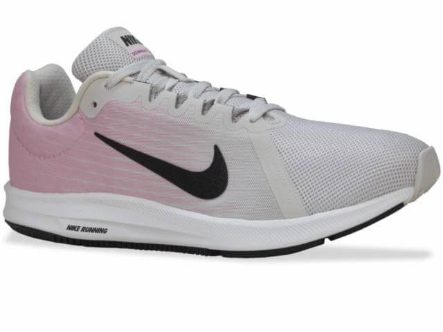 Tenis Nike Running Downshifter 8 Branco Rosa
