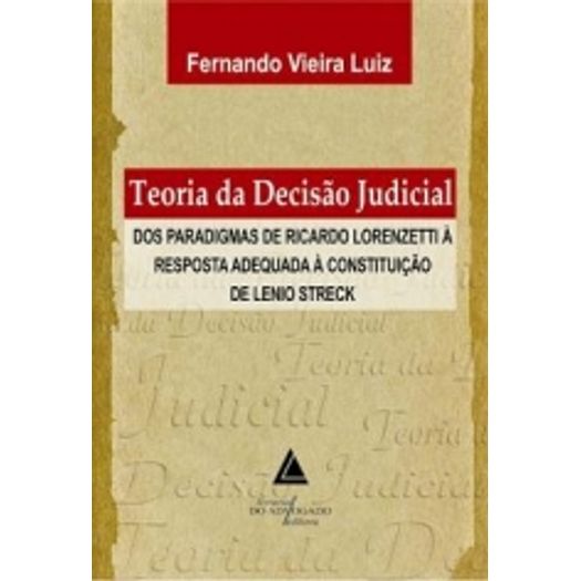 Teoria da Decisao Judicial - Livraria do Advogado