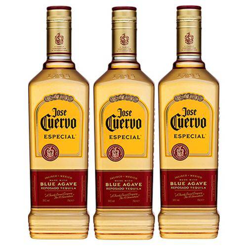 Tequila Jose Cuervo Ouro 750ml 03 Unidades
