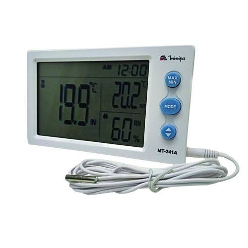 Termo-higrômetros Minipa MT-241A Múltiplo -10/50 Relógio