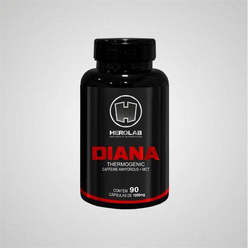 Termogênico Diana - Cafeina Anidra e MCT (Triglicerídeos de Cadeia Média) 90 Cápsulas
