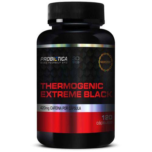 Termogênico Extreme Black - 120 Caps - Probiótica