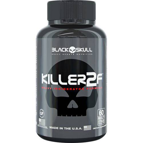 Termogênico Killer 2f 60 Cápsulas - Black Skull