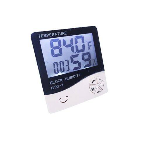 Termômetro com Higrômetro e Relogio Temperatura Umidade Hora