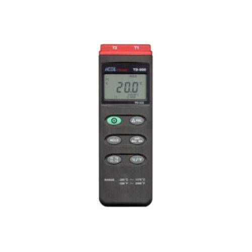 Termômetro Digital 2 Canais -200° C a 1370° C Td-990 Icel