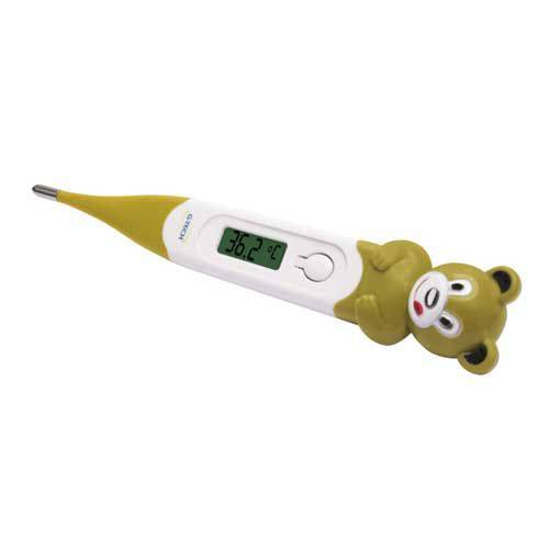 Termômetro Digital com Ponta Flexível G-Tech Fun Urso - Alarme de Febre, Resistente à Água
