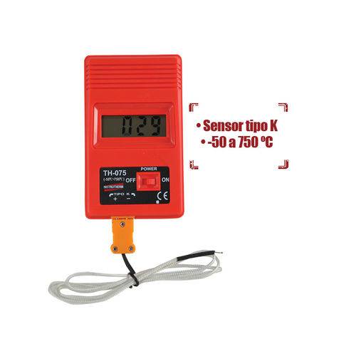 Termômetro Pirômetro Medidor de Temperatura Celsius e Calor Sem Certificado Th-075 Instrutherm