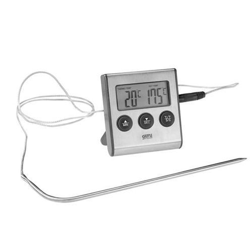 Termometro/Timer Digital Inox Tempere Gefu