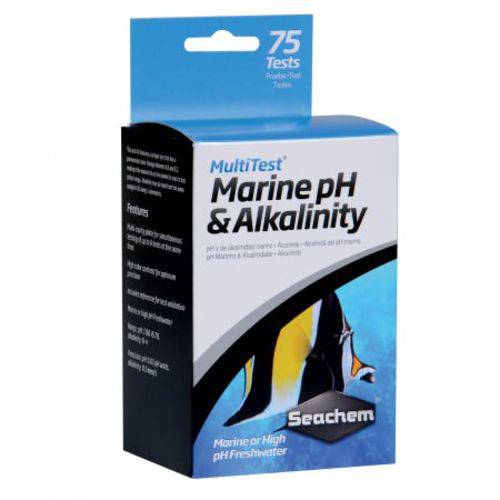 Teste de PH e Alcalinidade Seachem Multitest Marine PH e Alkalinity
