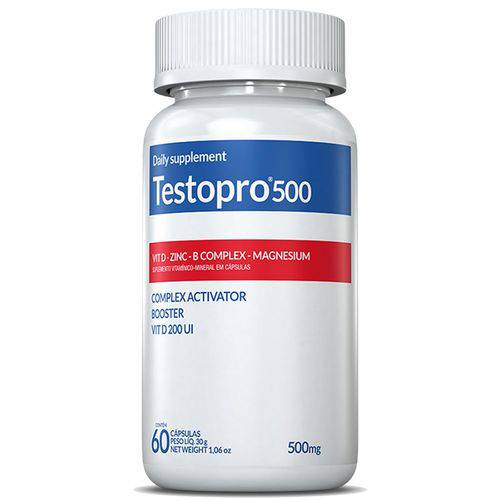 Testosterol 500 Suplemento Vitamínico - 60 Cápsulas - Inove