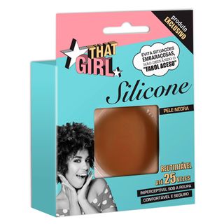 That Girl Silicone Pele Negra - Protetor Auto-Adesivo para os Seios 1 Par